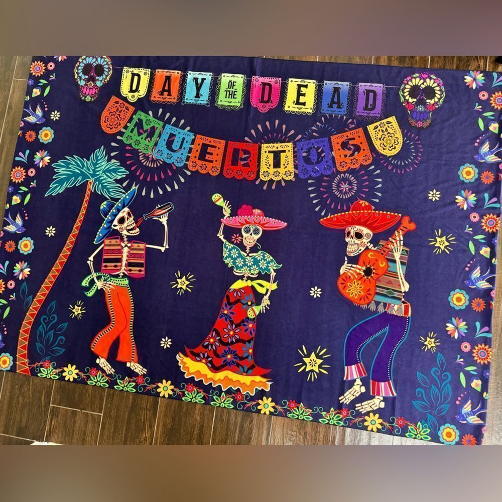Day of the Dead photo shoot cloth backdrop/wall hanging